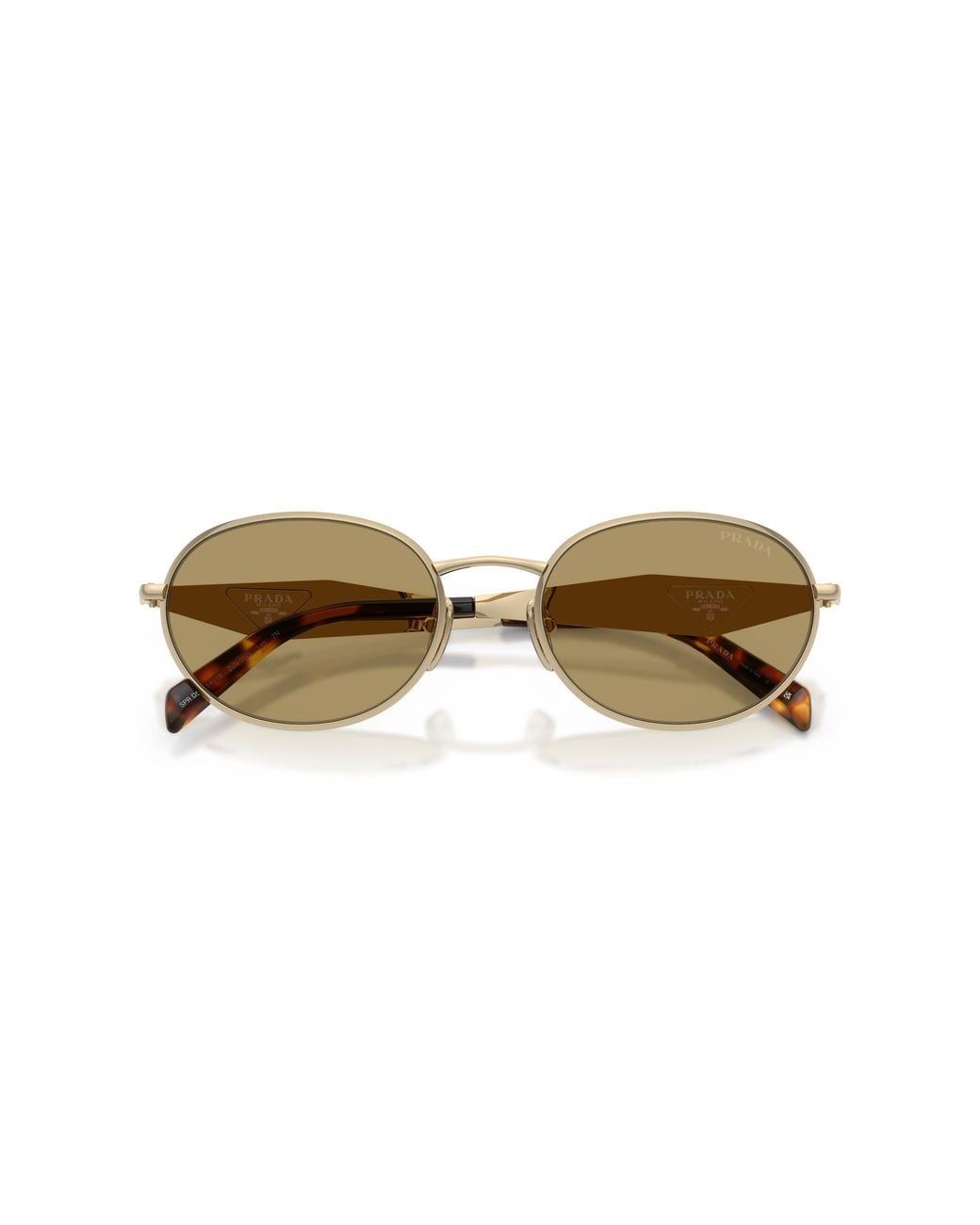 Prada Black Pr D57S Zvn70G Sunglasses Metal Round Normal