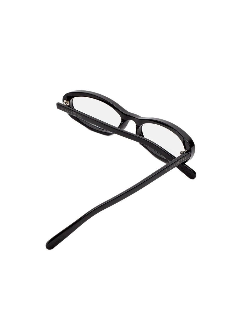 MM6 by Maison Margiela Black 6Yd Lunettes 25 Optical Optical Frames Acetato Trasparente Cat Eye