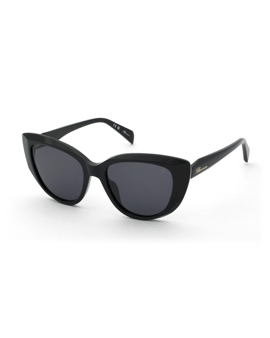 Blumarine Black Sbm242S 700 Sunglasses Acetate Smoke Butterfly Normal