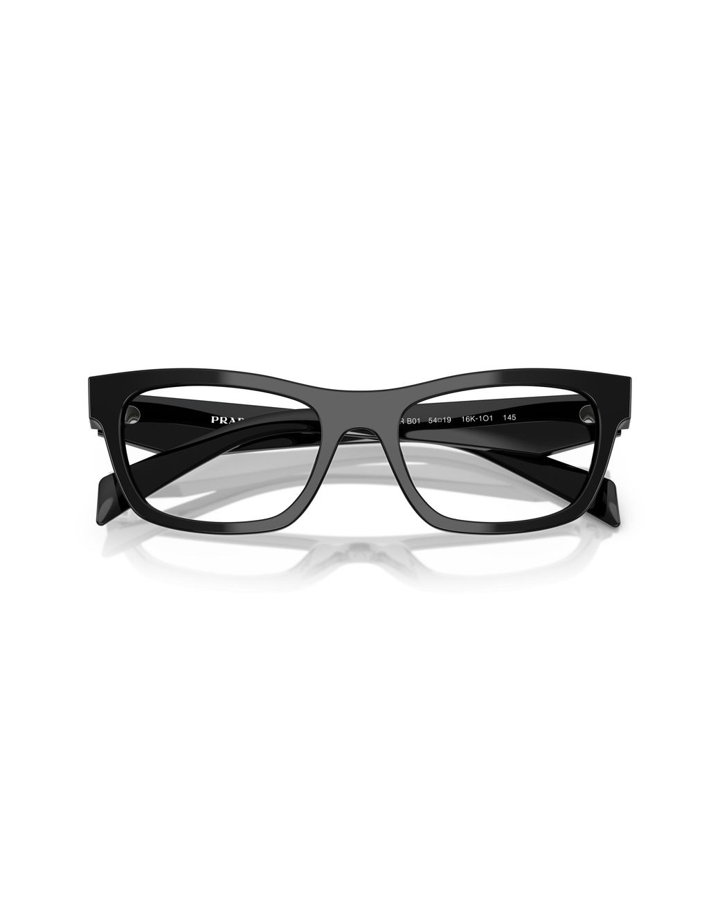 Prada Black Pr B01V 17N1O1 Optical Frames Acetate Butterfly Normal