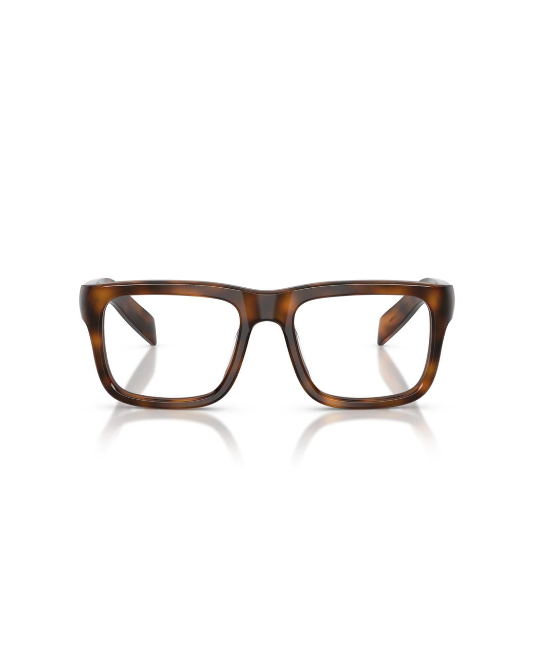 Prada Black Pr D02V 20D1O1 Optical Frames Acetate Transparent Squared Normal for men
