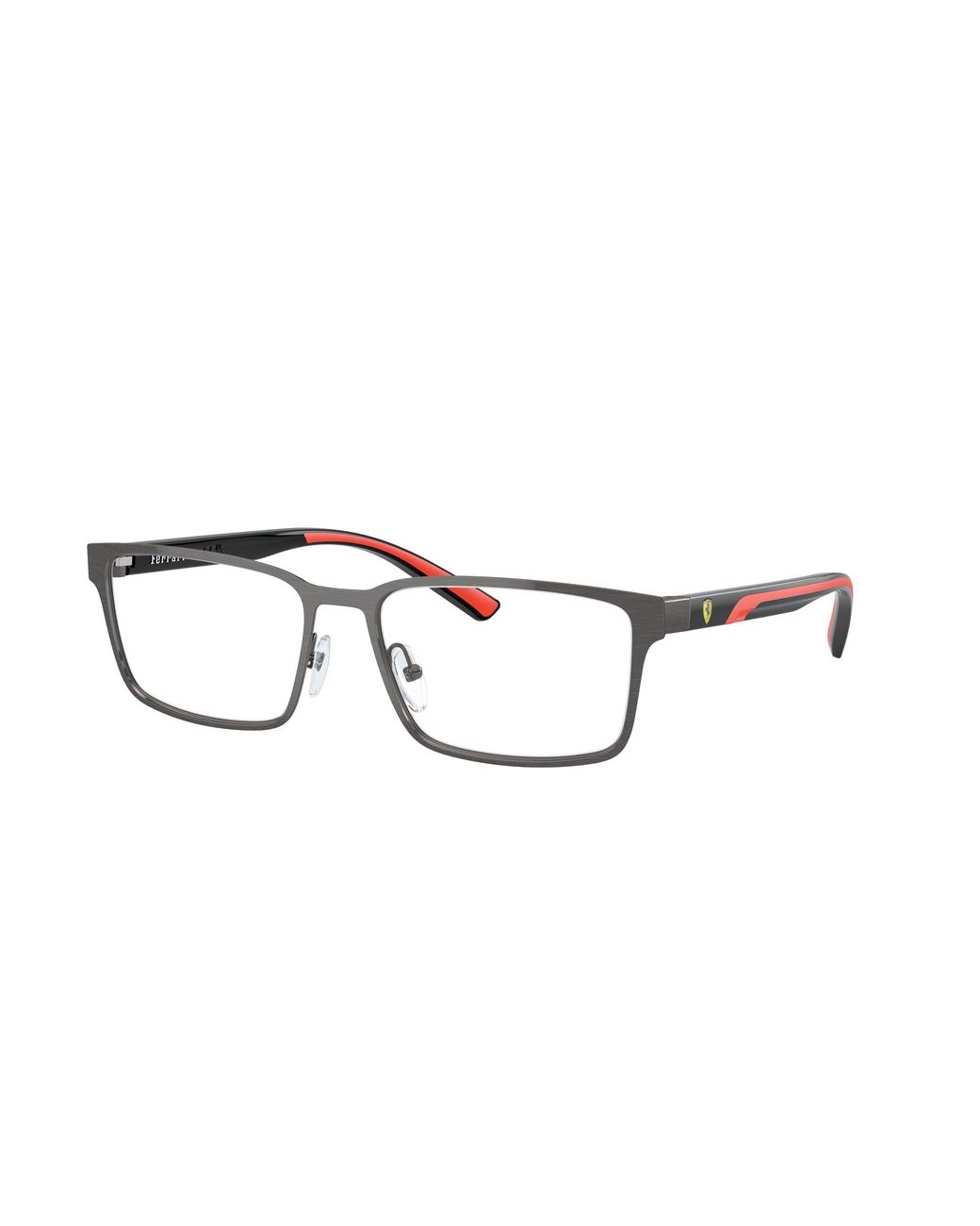 FERRARI SCUDERIA Black Fz7002 111 Optical Frames Metal Squared Normal for men