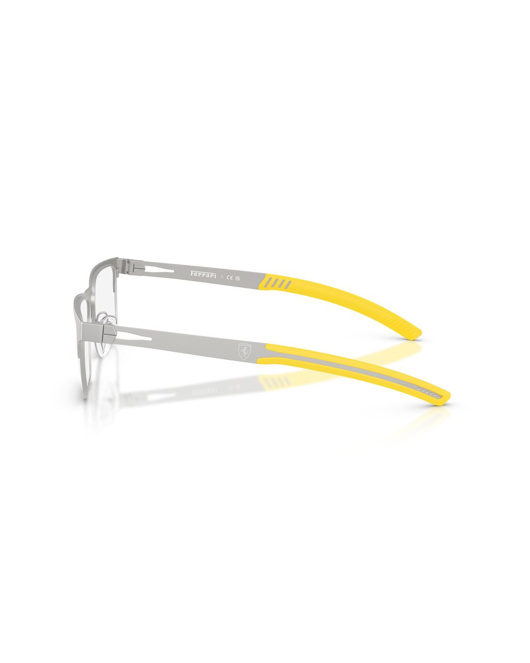 FERRARI SCUDERIA Black Fz7018 135 Optical Frames Metal Transparent Squared Normal for men