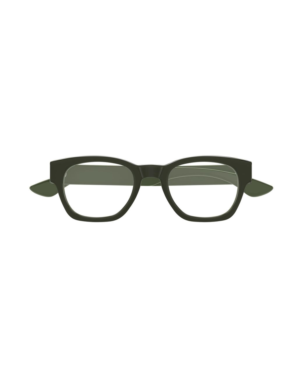 McQueen Black Am0530O 008 Optical Frames Acetate Transparent Round for men
