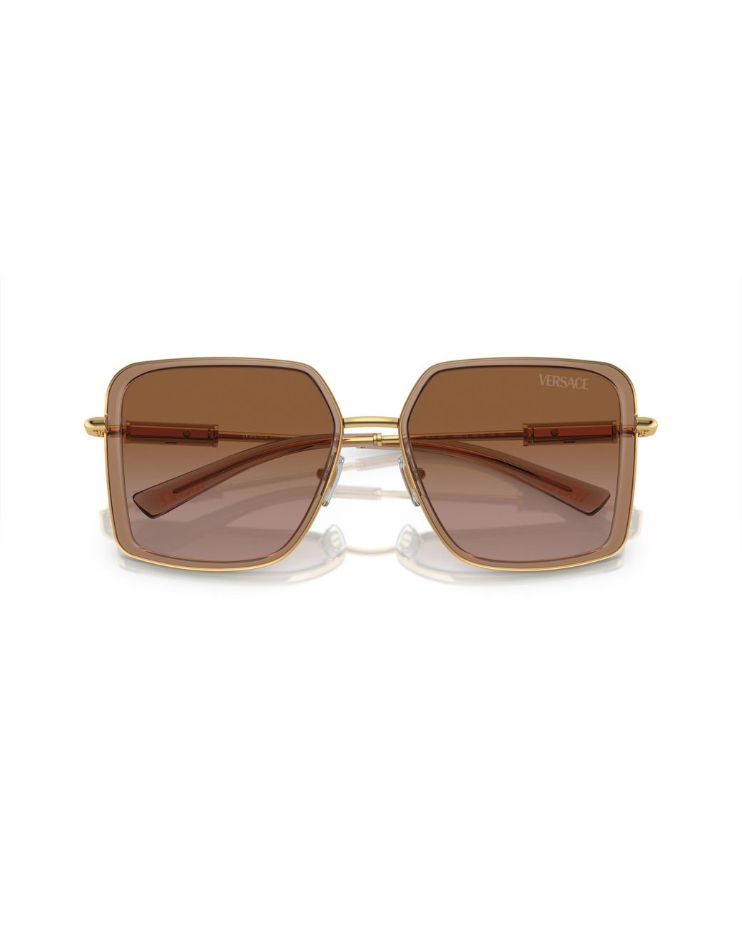 Versace Black Ve2261 100213 Sunglasses Metal Squared Normal Shaded