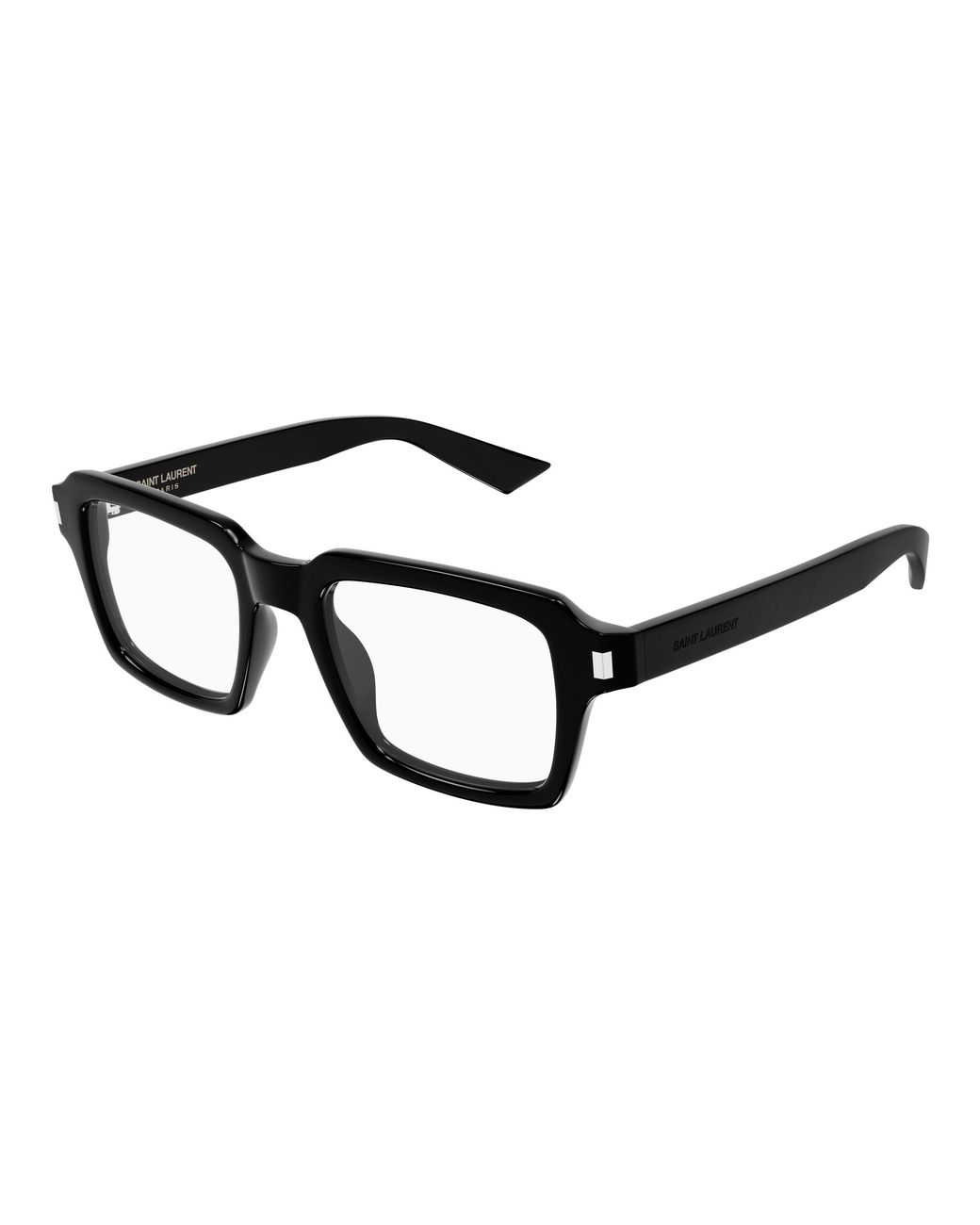 Saint Laurent Black Sl 947 Opt 001 Optical Frames Acetate Transparent Squared for men