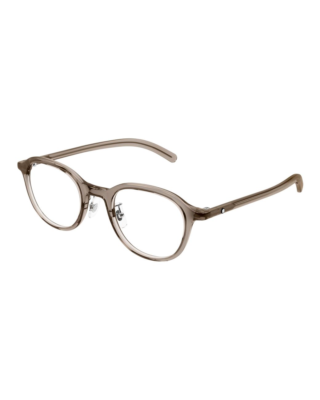 Montblanc Black Mb0419Oj 004 Optical Frames Transparent Round for men