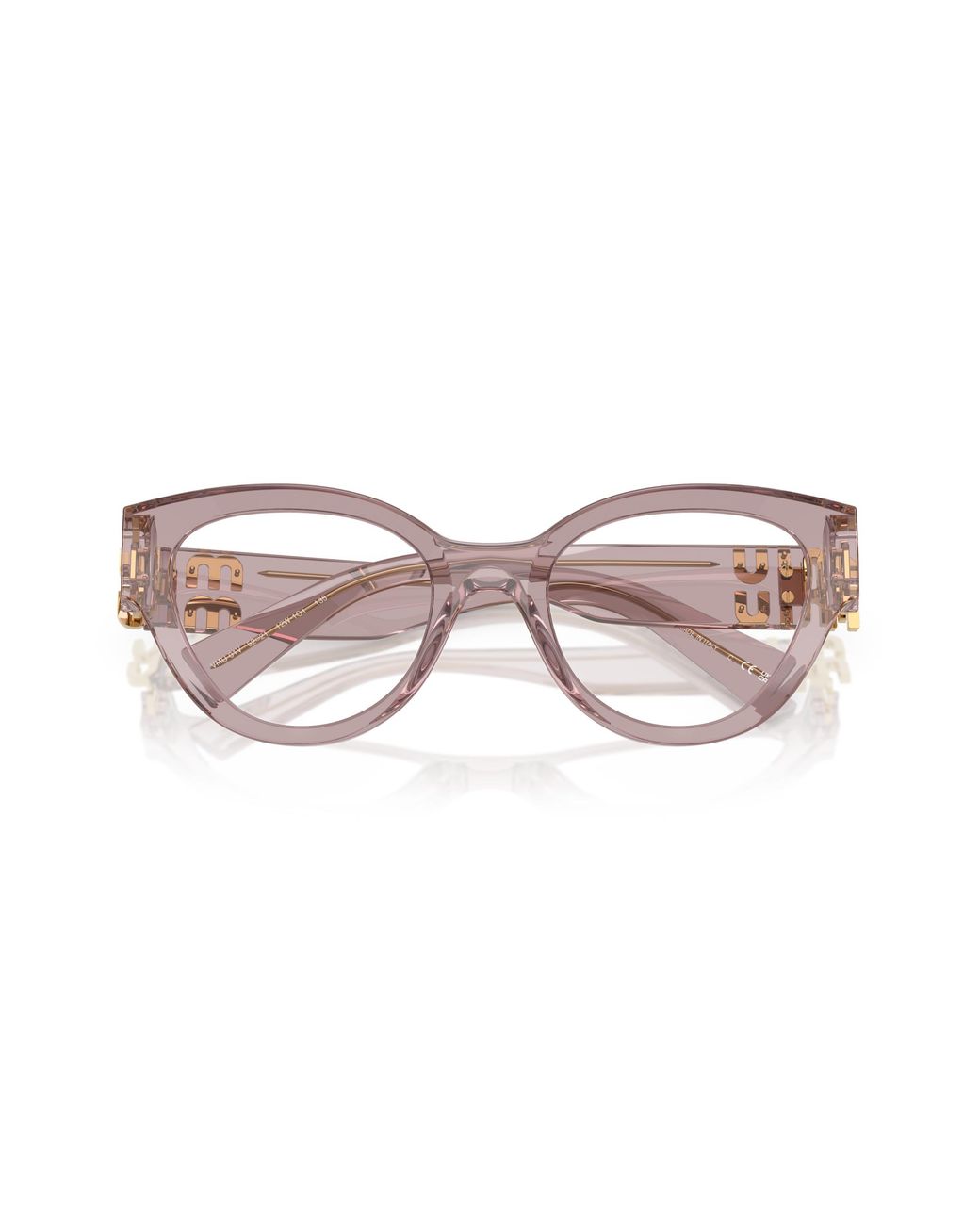 Miu Miu Black Mu 01Vv 12W1O1 Optical Frames Acetate Transparent Pantos Normal