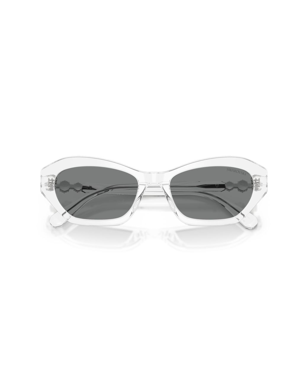 Swarovski Black Sk6048 102787 Sunglasses Acetate Cat Eye Normal