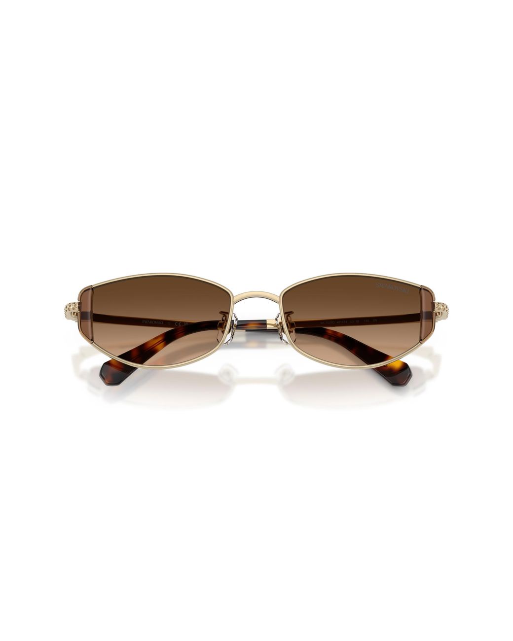 Swarovski Black Sk7035D 401374 Sunglasses Metal Round Normal Shaded