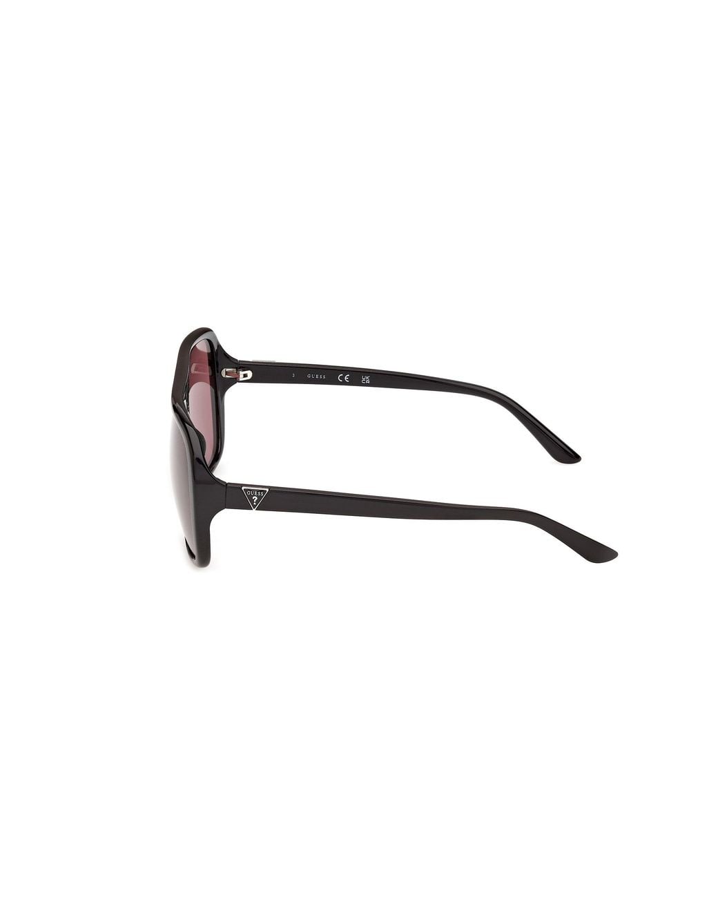 Guess Black Gu00351 01S Sunglasses Injected Bordeaux Pilot Normal