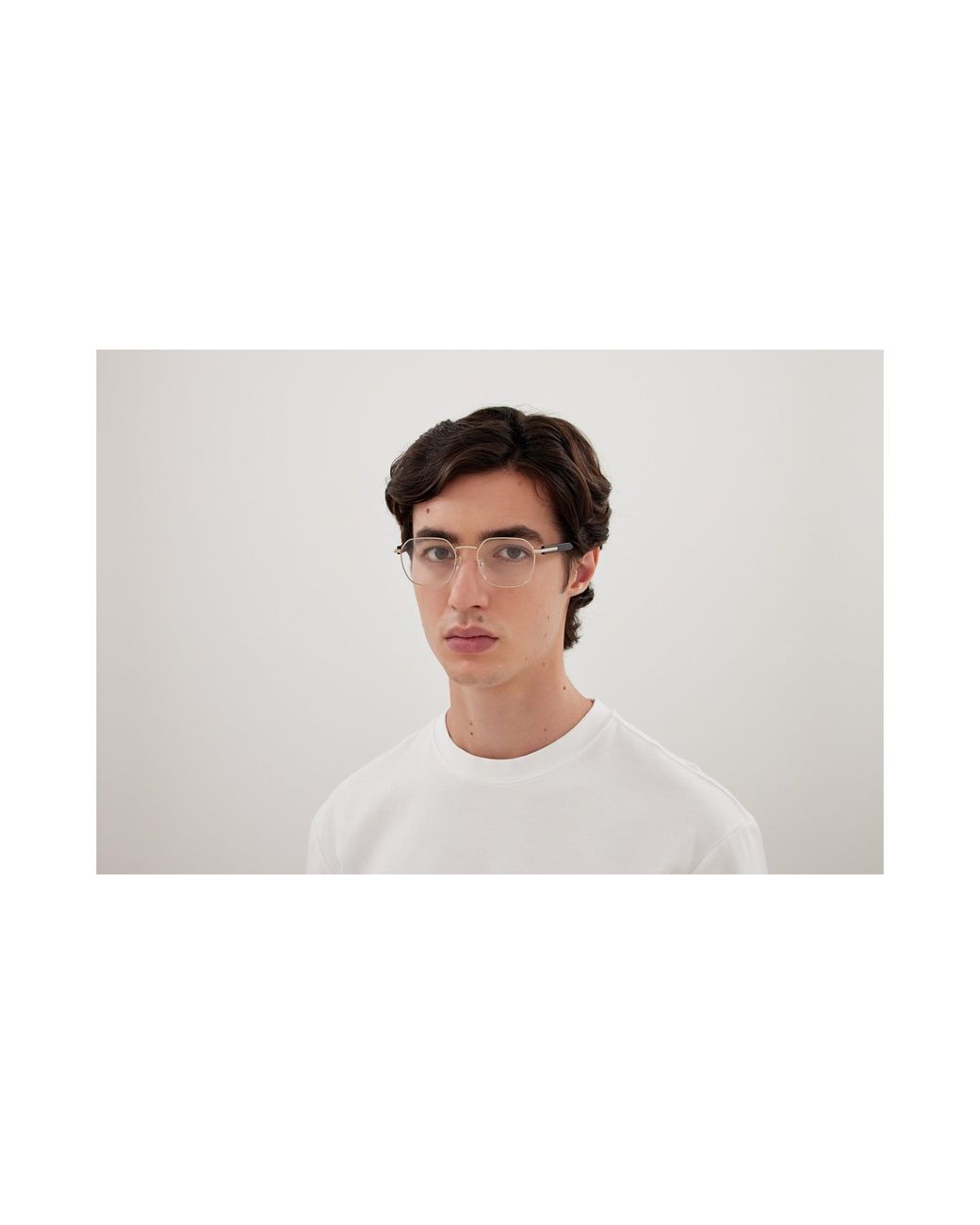 McQueen Black Am0499O 003 Optical Frames Acetate Transparent Geometric for men