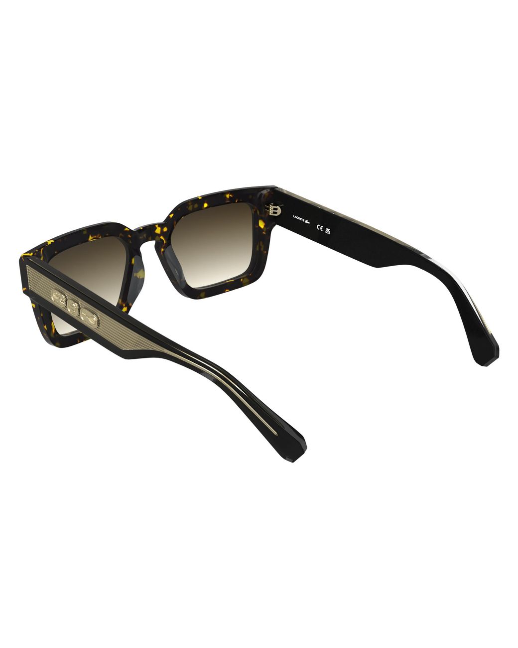 Lacoste Black L6071S 230 Sunglasses Acetate Squared Normal Shaded