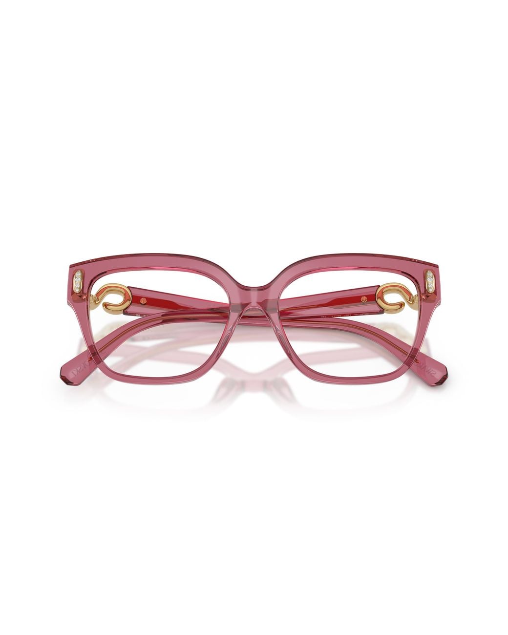 Swarovski Black Sk2076U 1107 Optical Frames Acetate Transparent Squared Normal