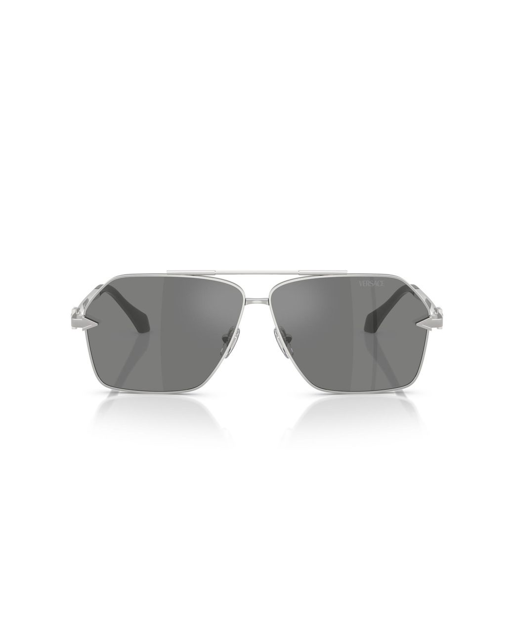 Versace Black Ve2284 10006G Sunglasses Metal Pilot Mirrored for men
