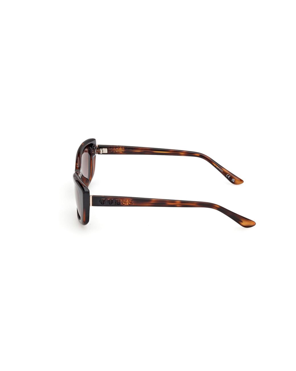 Guess Black Gu00156-H 52F Sunglasses Injected Marrone Squared Normal Sfumato
