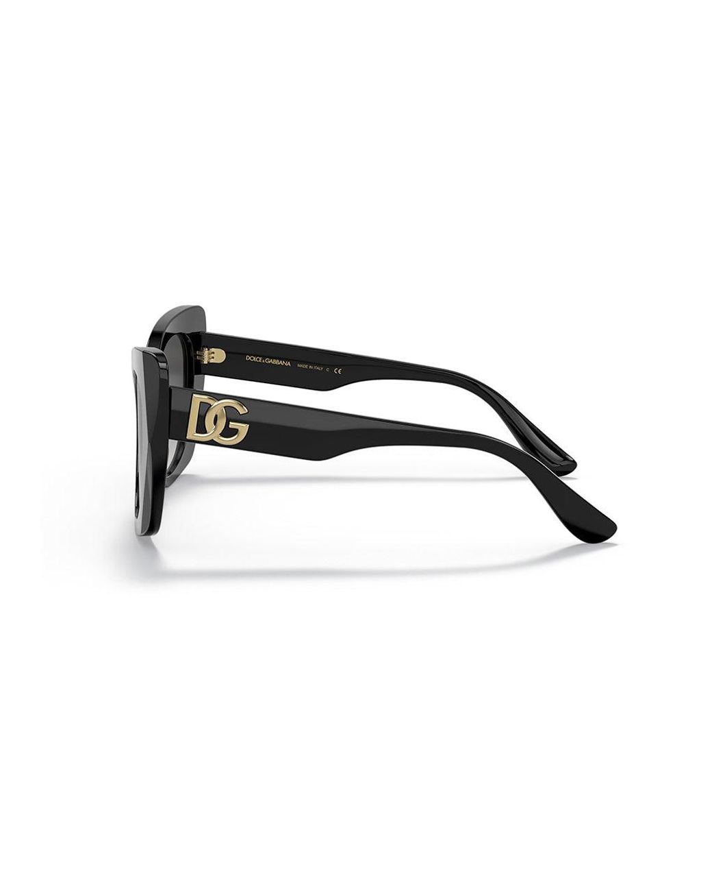 Dolce & Gabbana Black Dg4405 501/8G Sunglasses Acetate Butterfly Normal Shaded