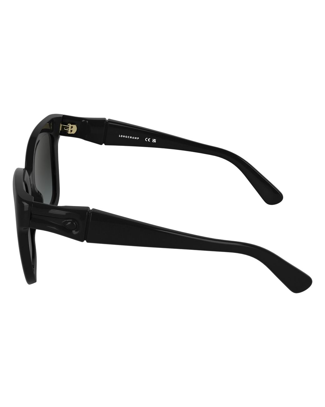 Longchamp Black Lo793S 001 Sunglasses Bio-Inject Squared Normal