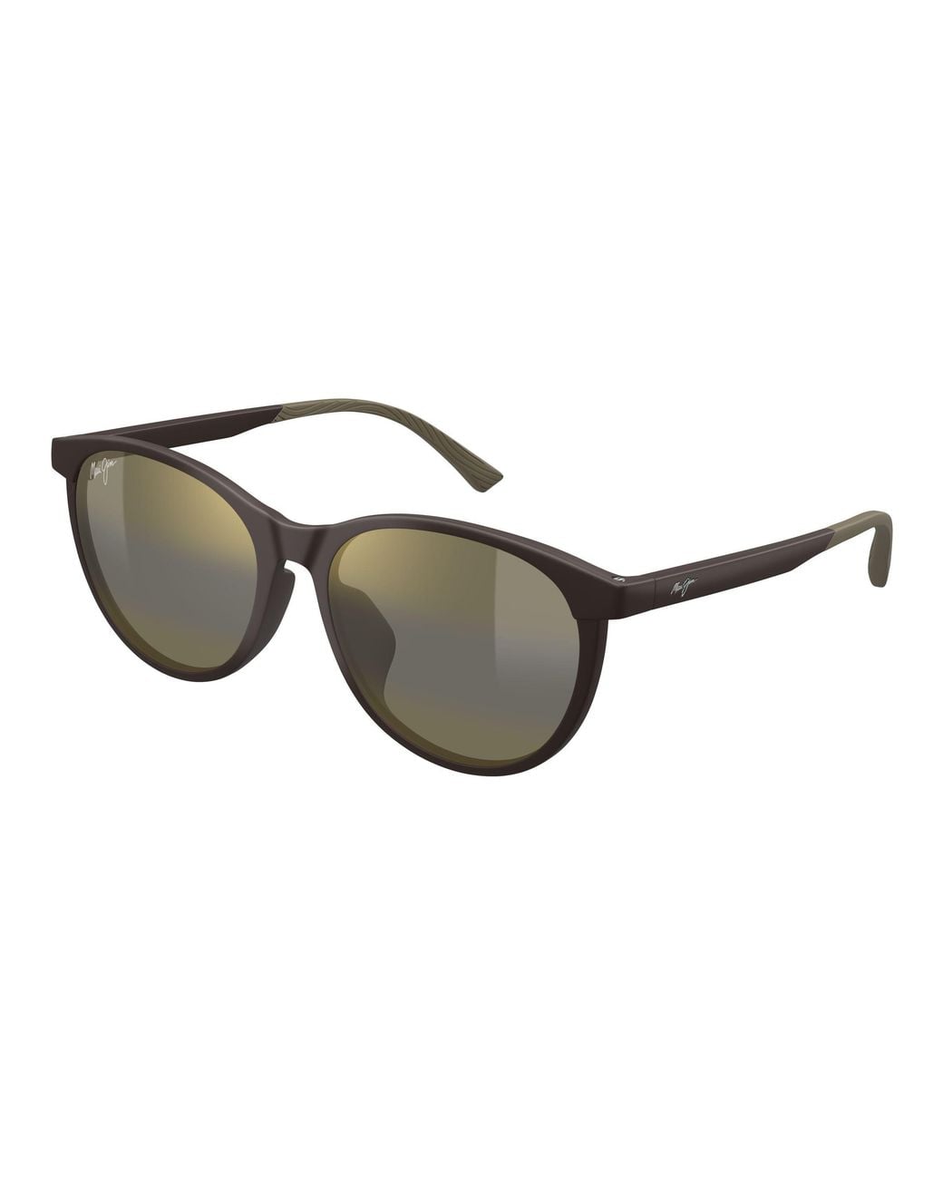 Maui Jim Black Mj0600Sa 002 Occhiali Da Sole Bio-Iniettato Bronzo Rotonda