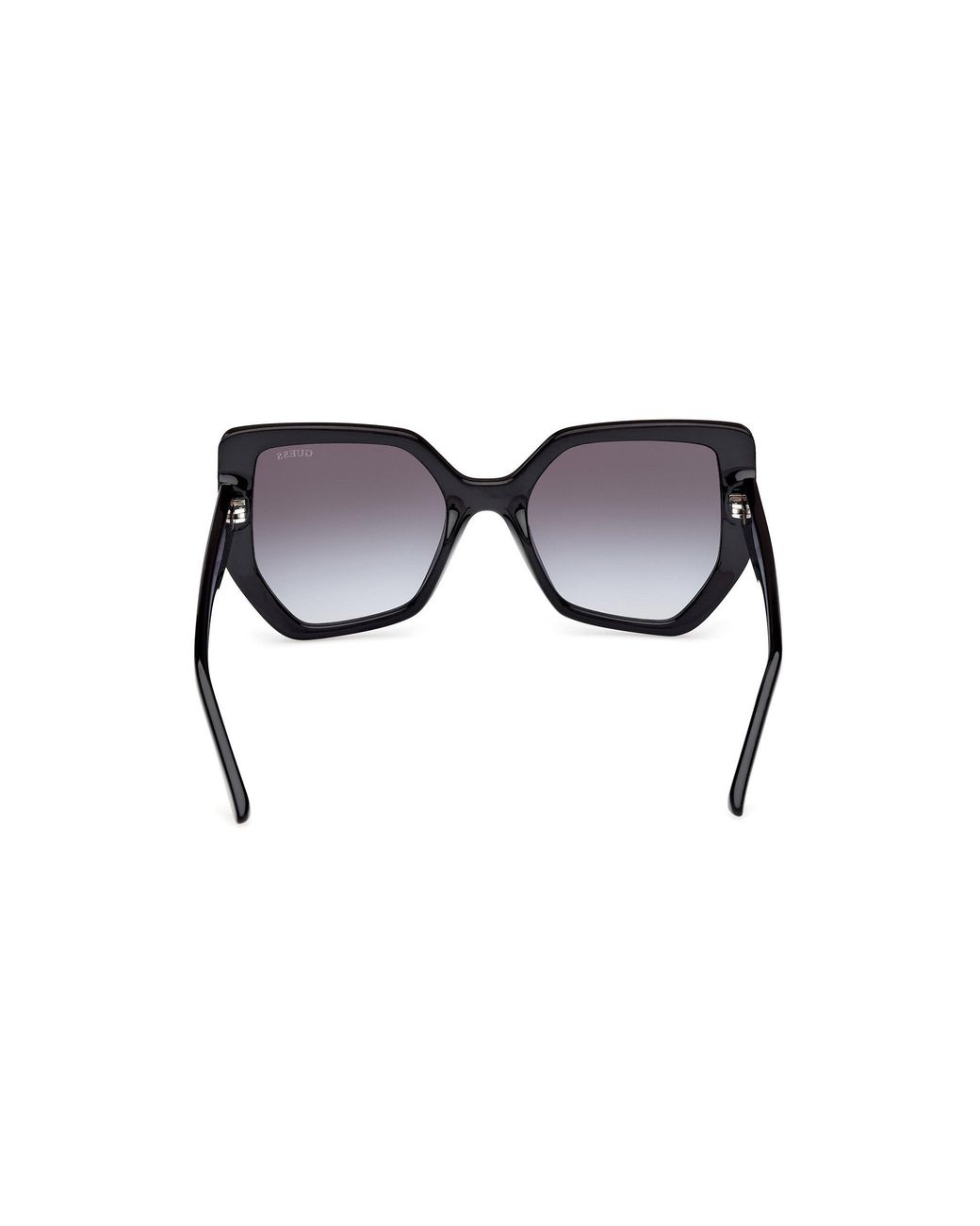 Guess Black Gu00154 01B Sunglasses Injected Smoke Geometric Normal