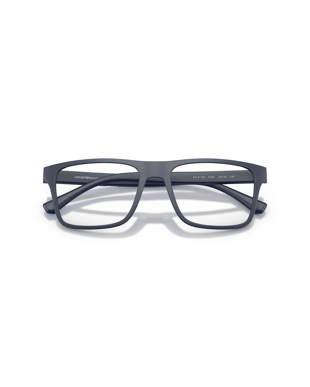 Emporio Armani Black Ea4115V 5759 Optical Frames Injected Transparent Squared Normal for men