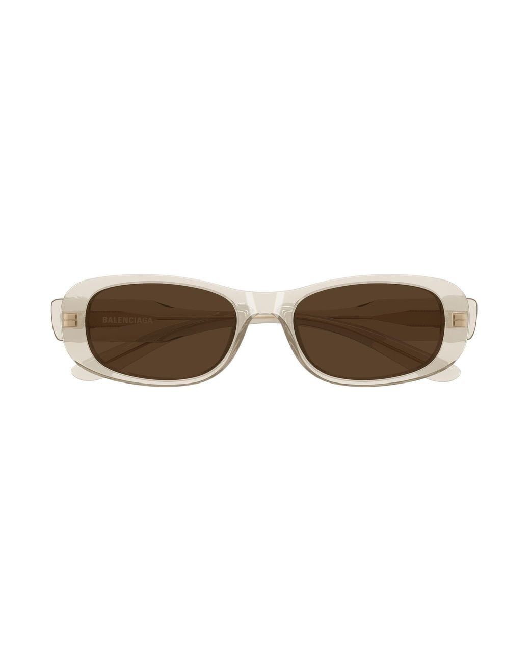 Balenciaga Black Bb0511Sk 004 Occhiali Da Sole Acetato Marrone Squadrata