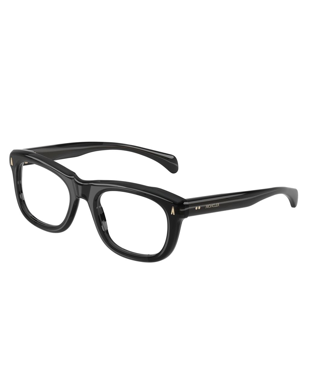 Moncler Black Me2040 Meteore 3050 Optical Frames Acetate Transparent Squared Normal