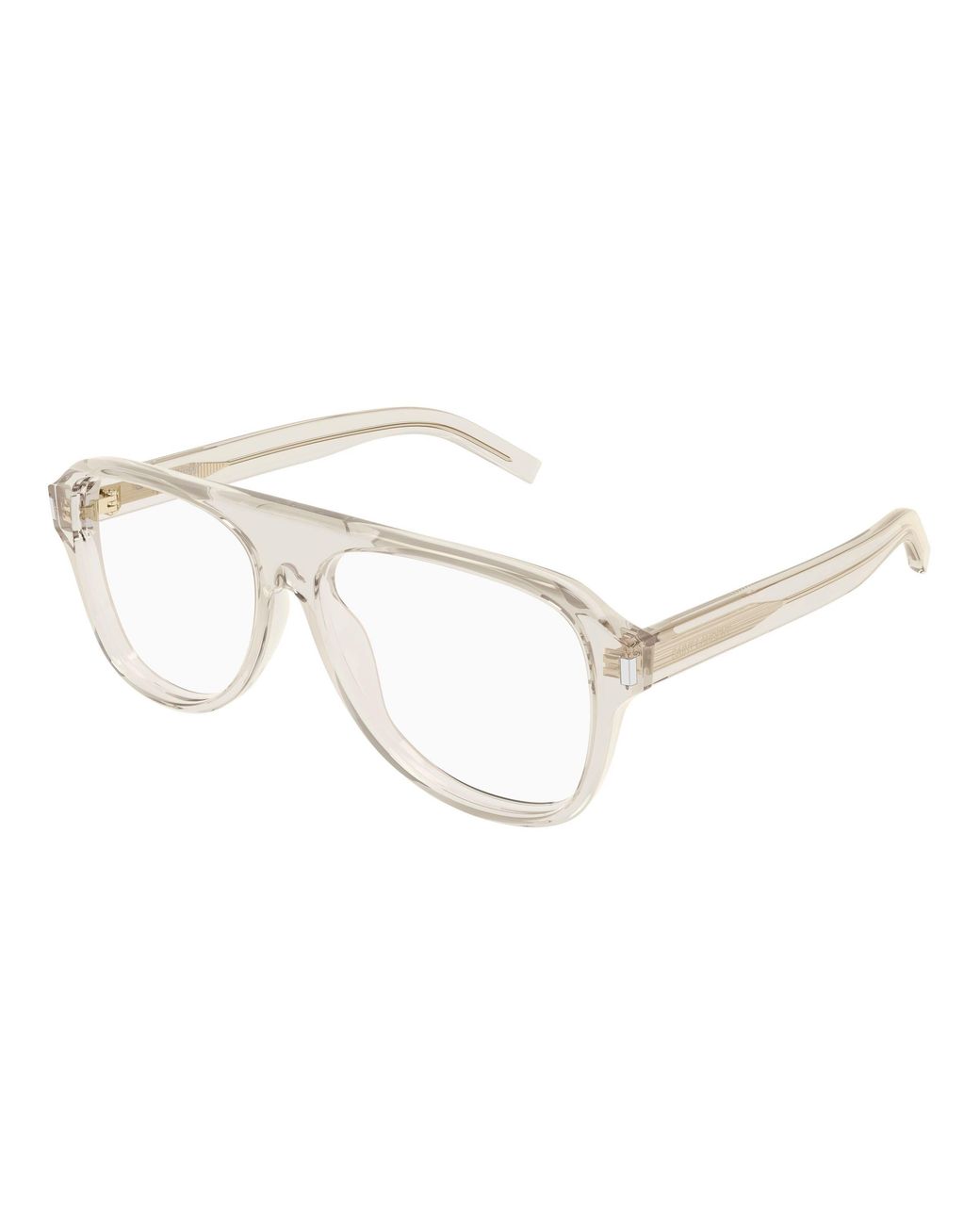Saint Laurent Black Sl 970 Opt 003 Optical Frames Acetate Transparent Pilot for men