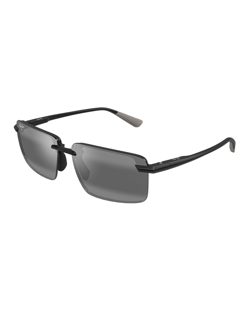 Maui Jim Black Mj0656Sa 004 Occhiali Da Sole Iniettato Grigio Squadrata