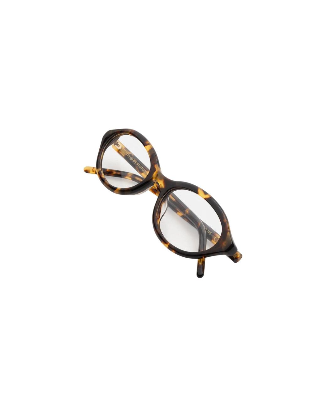 Retrosuperfuture Black Yza Numero 145 Burnt Optical Frames Acetate Geometric