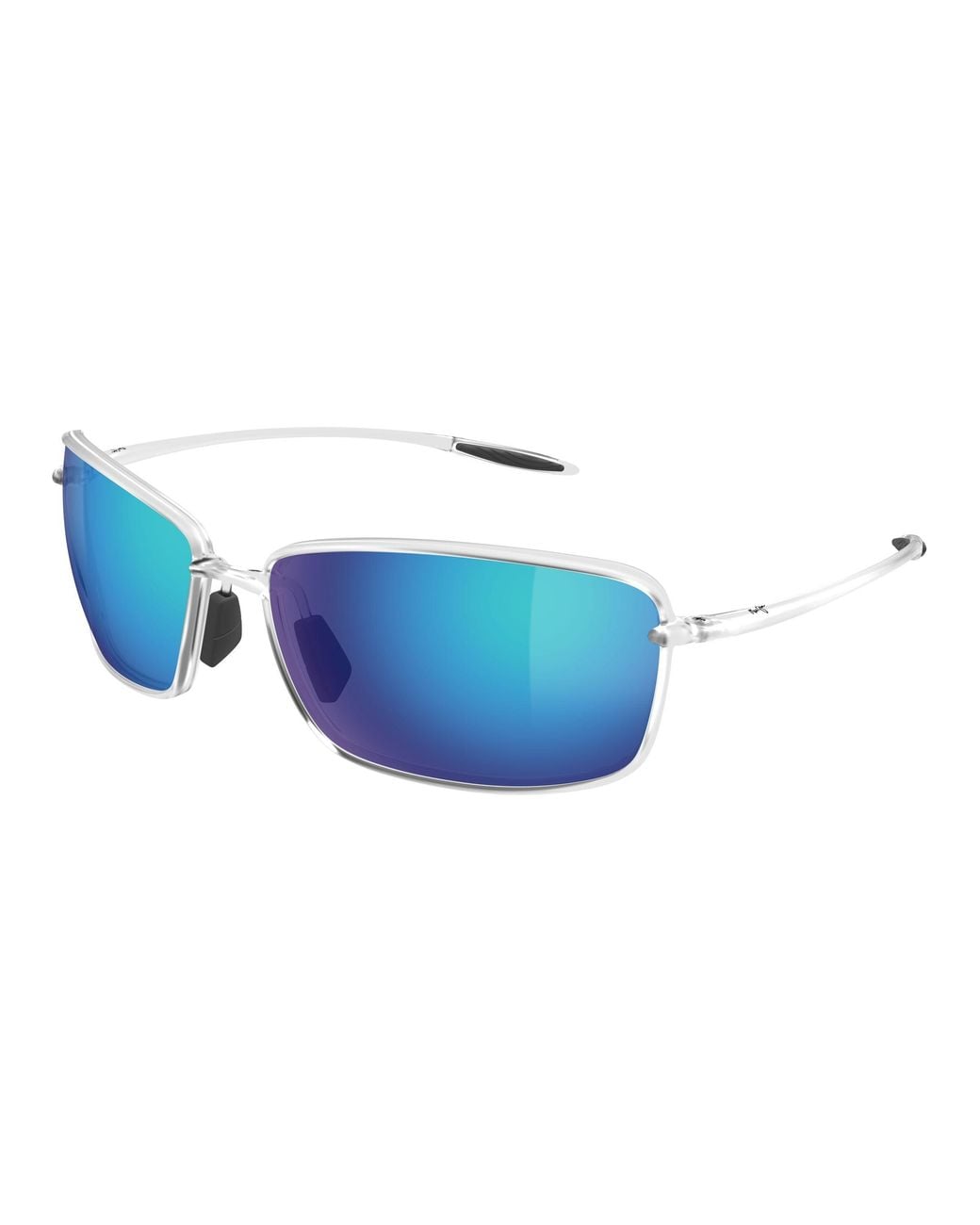 Maui Jim Black Mj0371S 003 Occhiali Da Sole Iniettato Blu Squadrata