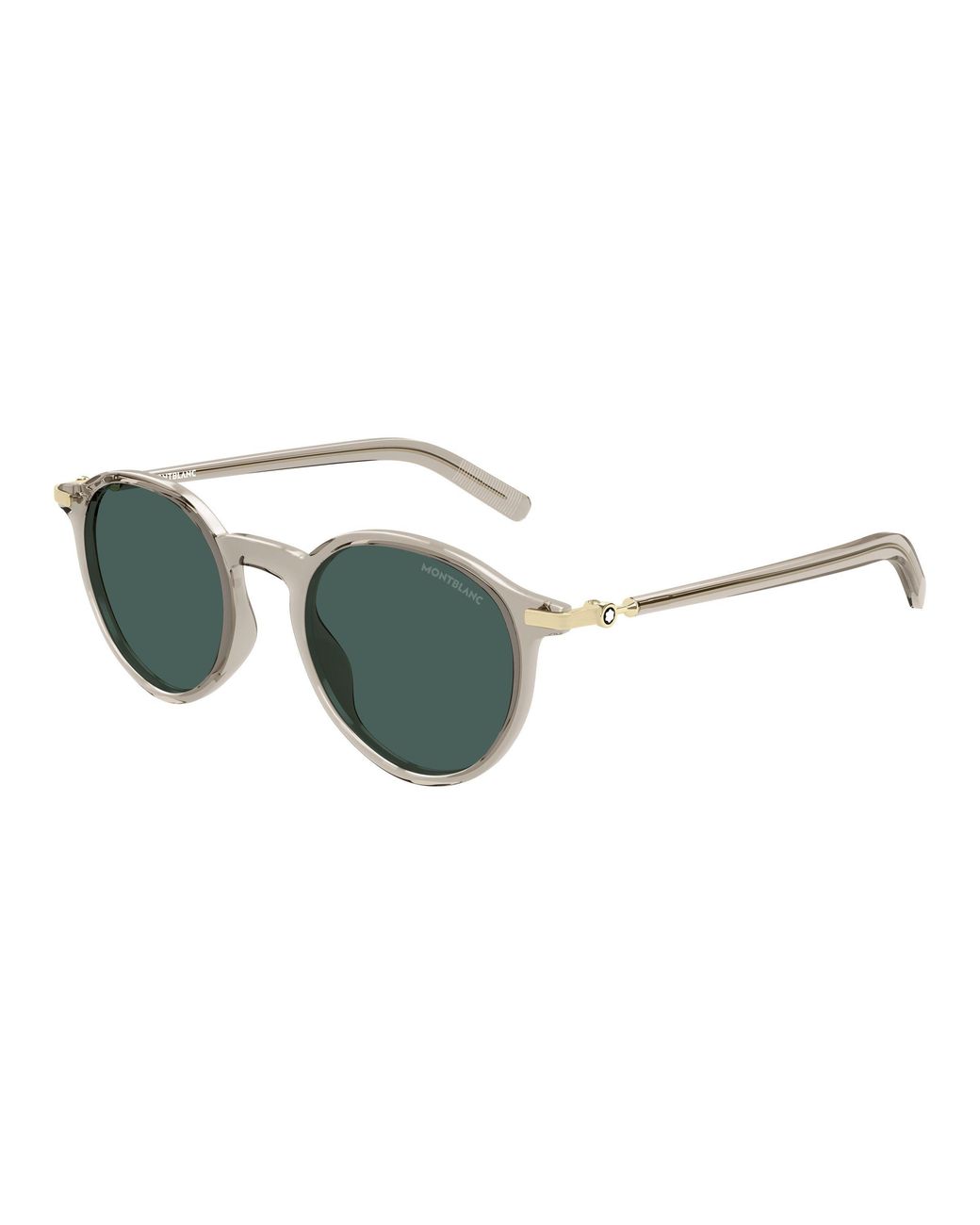Montblanc Black Mb0461S 004 Sunglasses Injected Round for men
