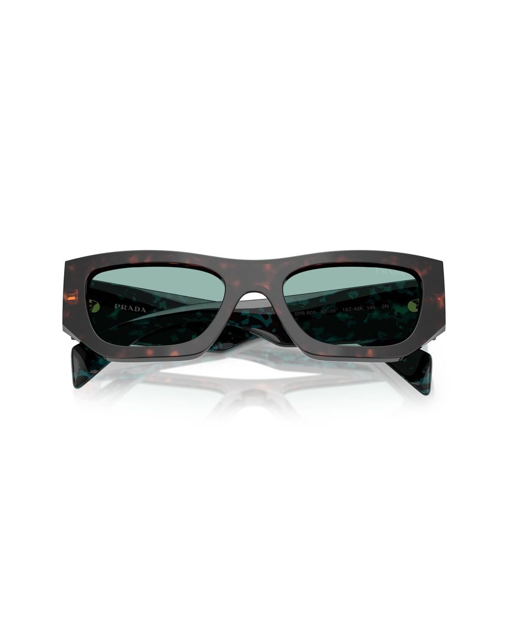 Prada Black Pr A01S 18Z40K Sunglasses Acetate Pillow Normal