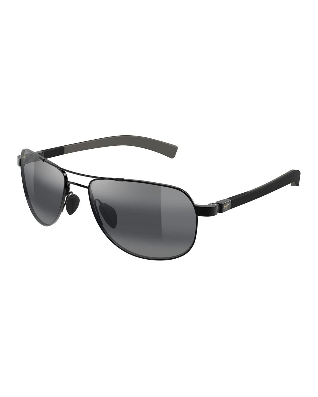 Maui Jim Black Mj0327S 002 Occhiali Da Sole Grigio Squadrata