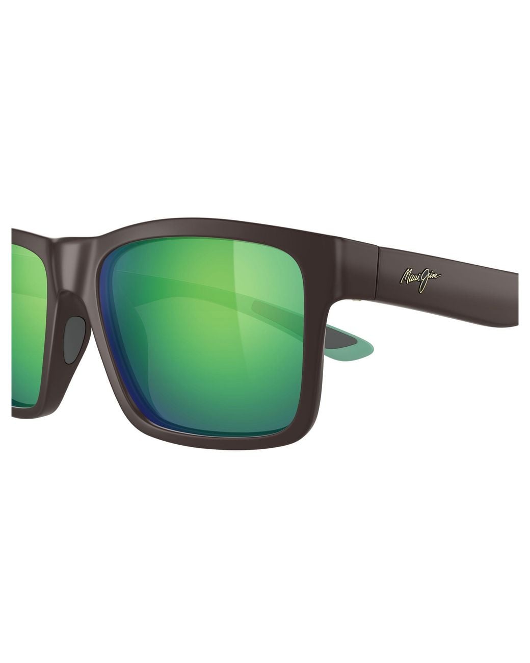Maui Jim Green Mj0897S 003 Occhiali Da Sole Iniettato Verde Squadrata