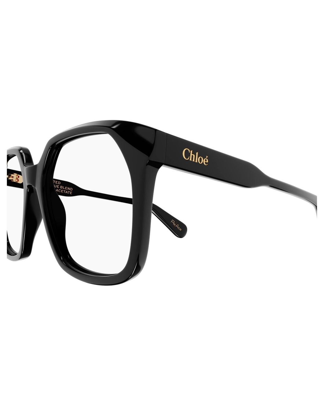 Chloé Black Ch0263O 008 Optical Frames Acetate Transparent Squared