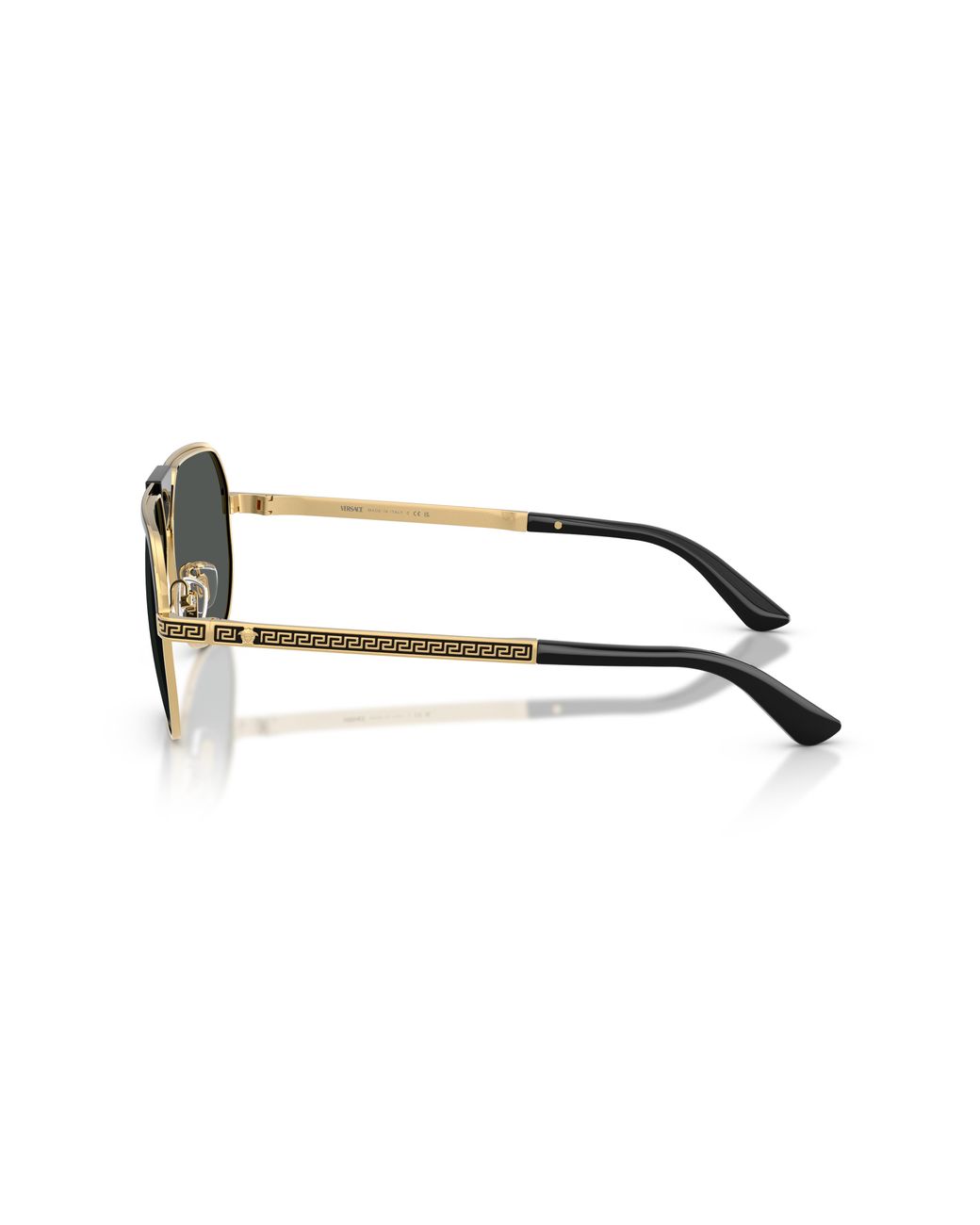 Versace Black Ve2294 100281 Sunglasses Metal Squared Polarized for men