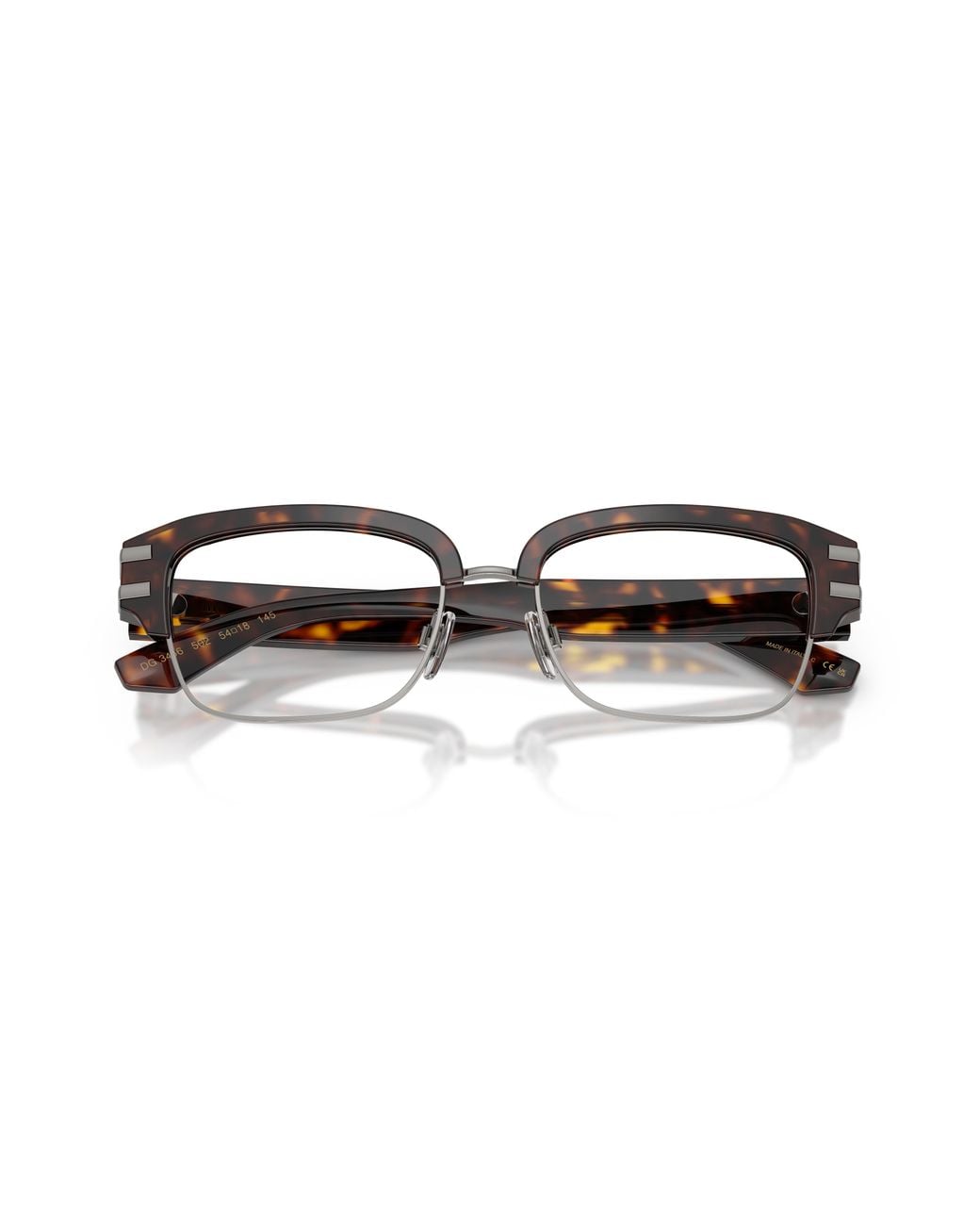 Dolce & Gabbana Black Dg3456 502 Optical Frames Acetate Transparent Squared Normal for men
