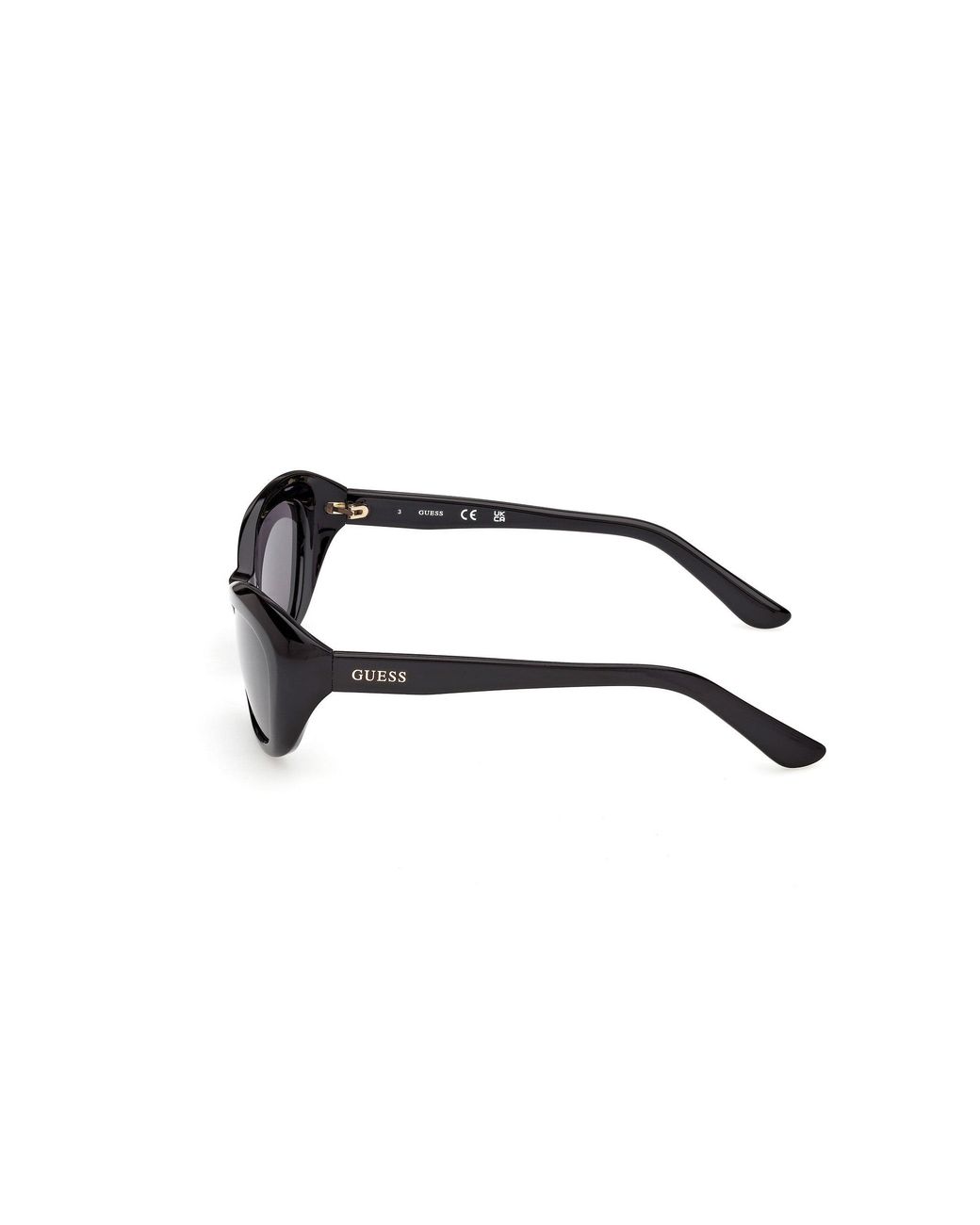 Guess Black Gu00286 01A Sunglasses Injected Smoke Cat Eye Normal
