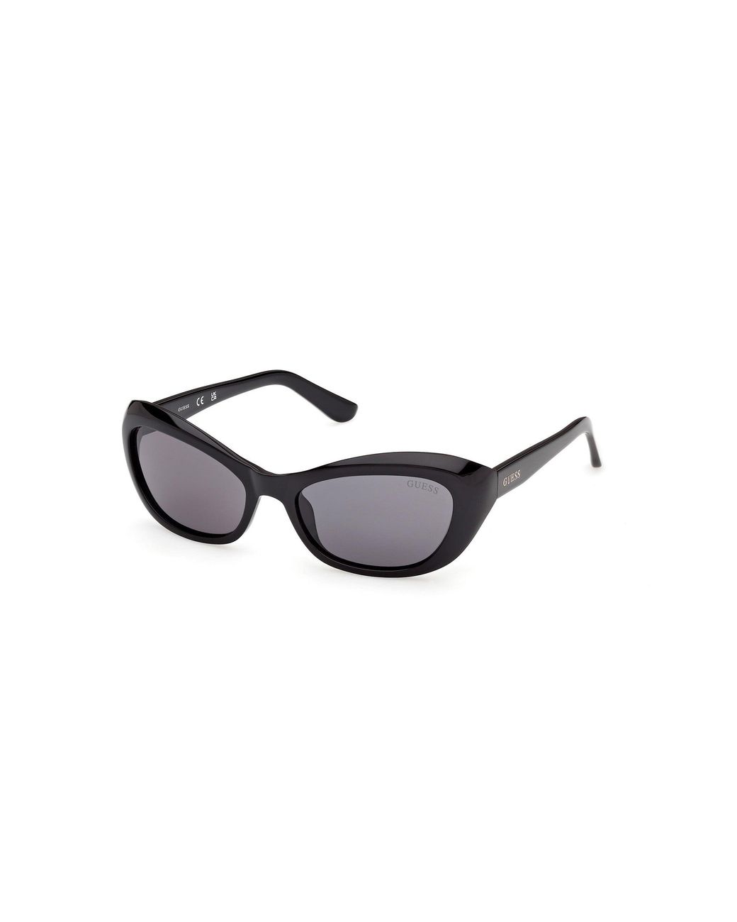 Guess Black Gu00286 01A Sunglasses Injected Smoke Cat Eye Normal