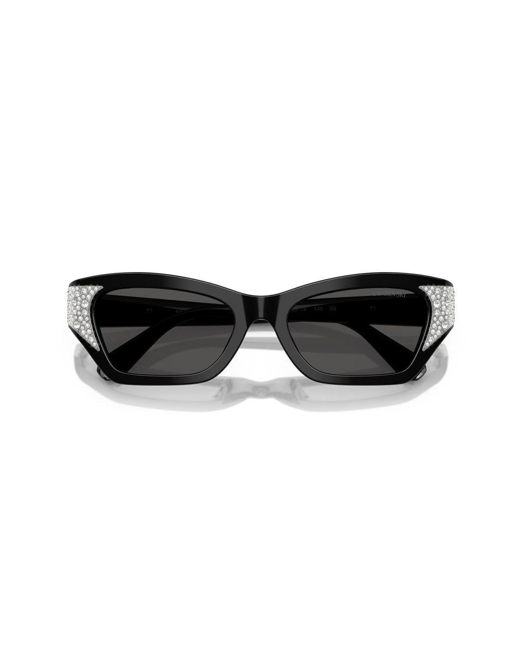 Swarovski Black Sk6029 100187 Sunglasses Acetate Cat Eye Normal