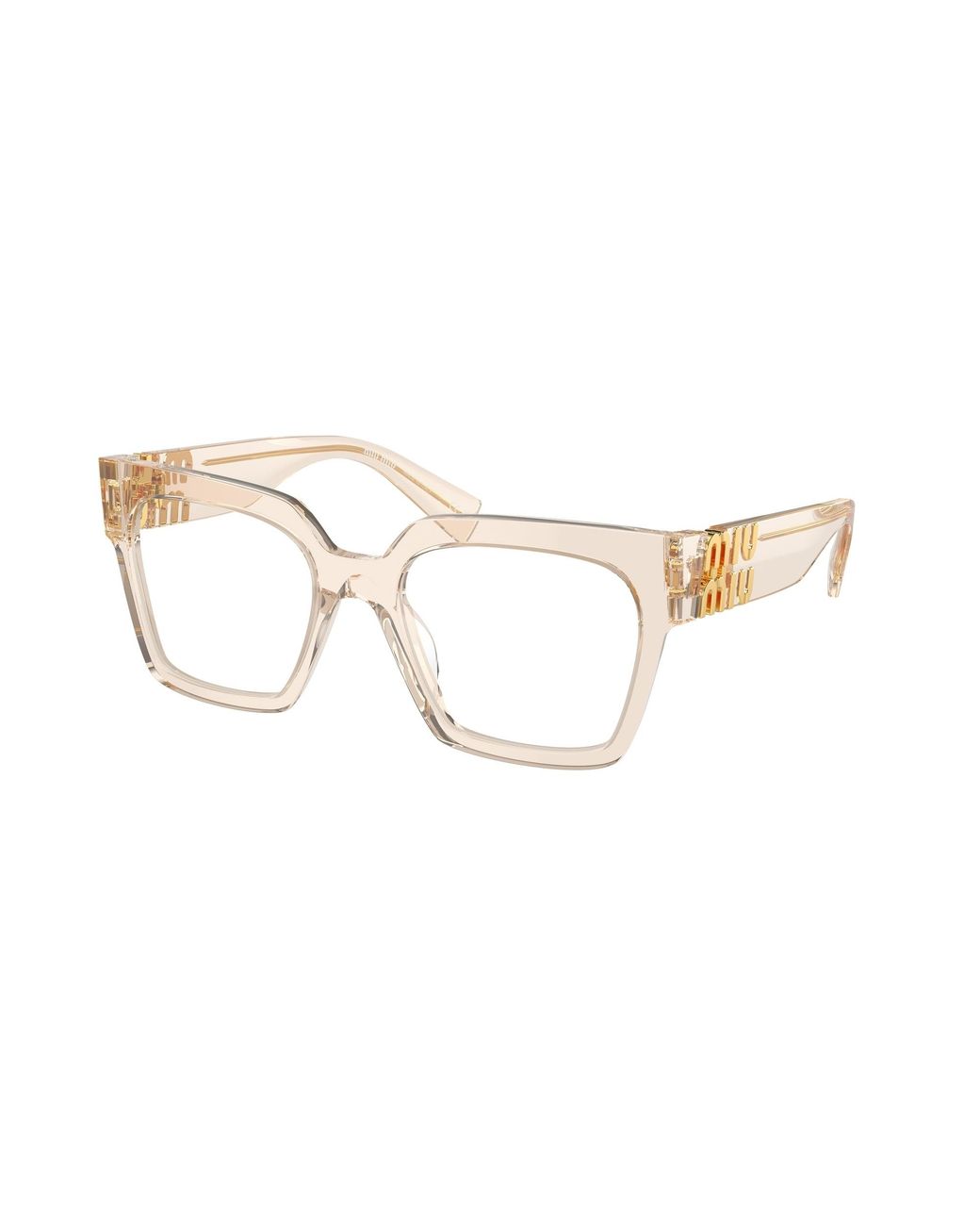 Miu Miu Black Mu 04Uv 11T1O1 Optical Frames Acetate Squared Normal