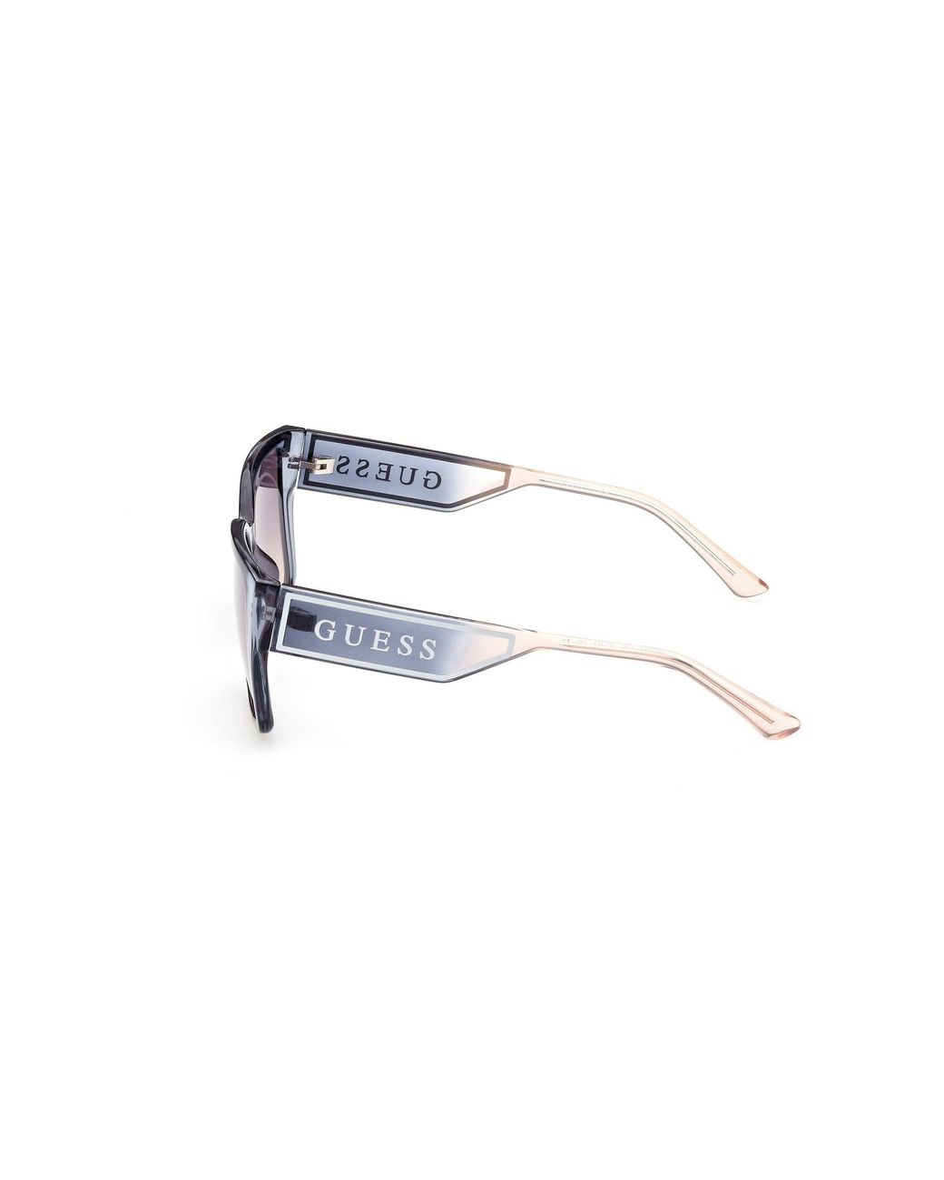 Guess Black Gu7818 92B Sunglasses Injected Smoke Squared Normal Shaded