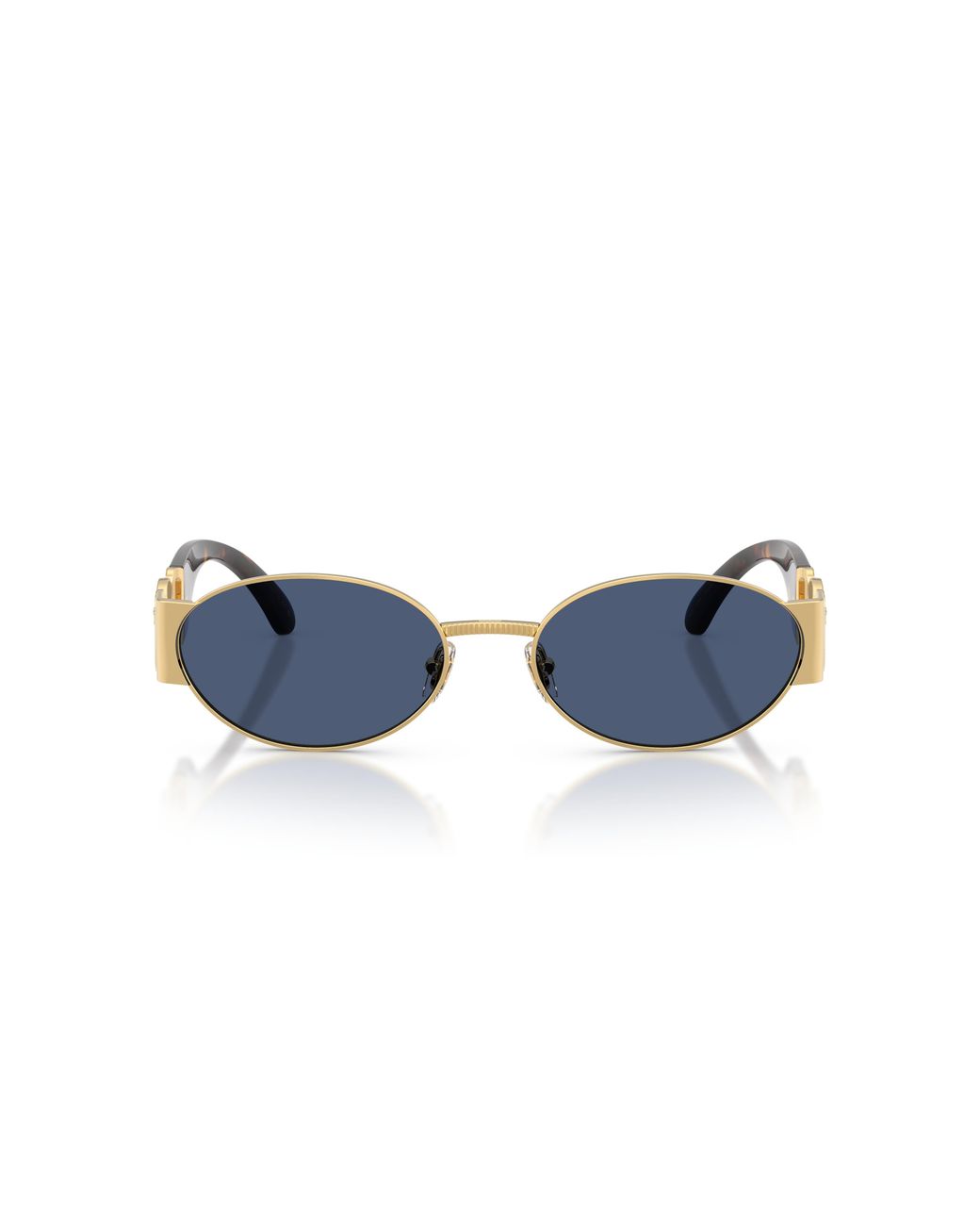 Versace Black Ve2299 100280 Sunglasses Metal Round Normal for men