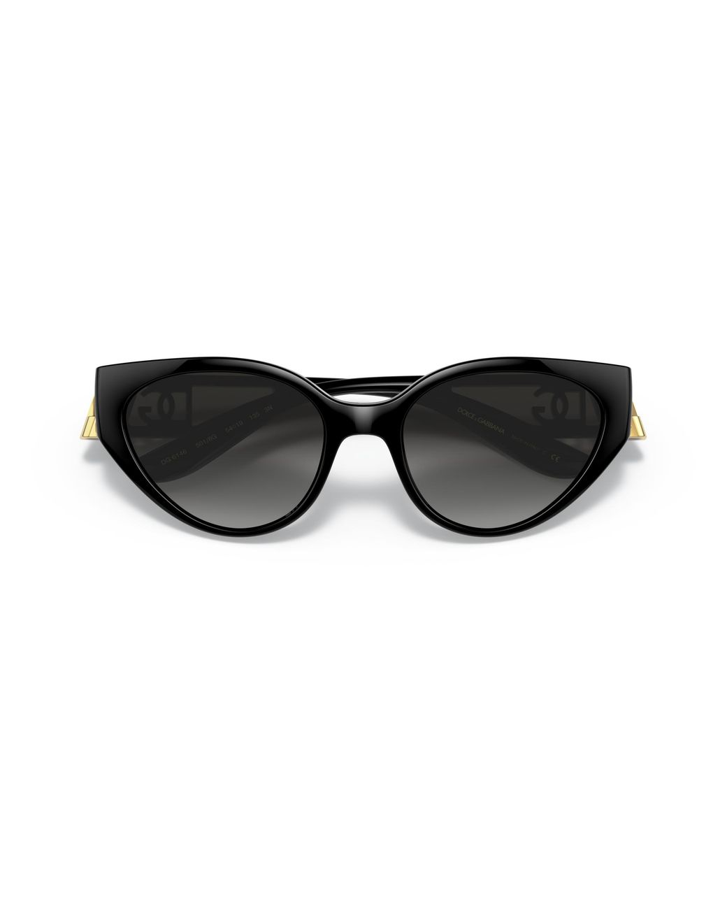 Dolce & Gabbana Black Dg6146 501/8G Sunglasses Nylon Cat Eye Normal Shaded
