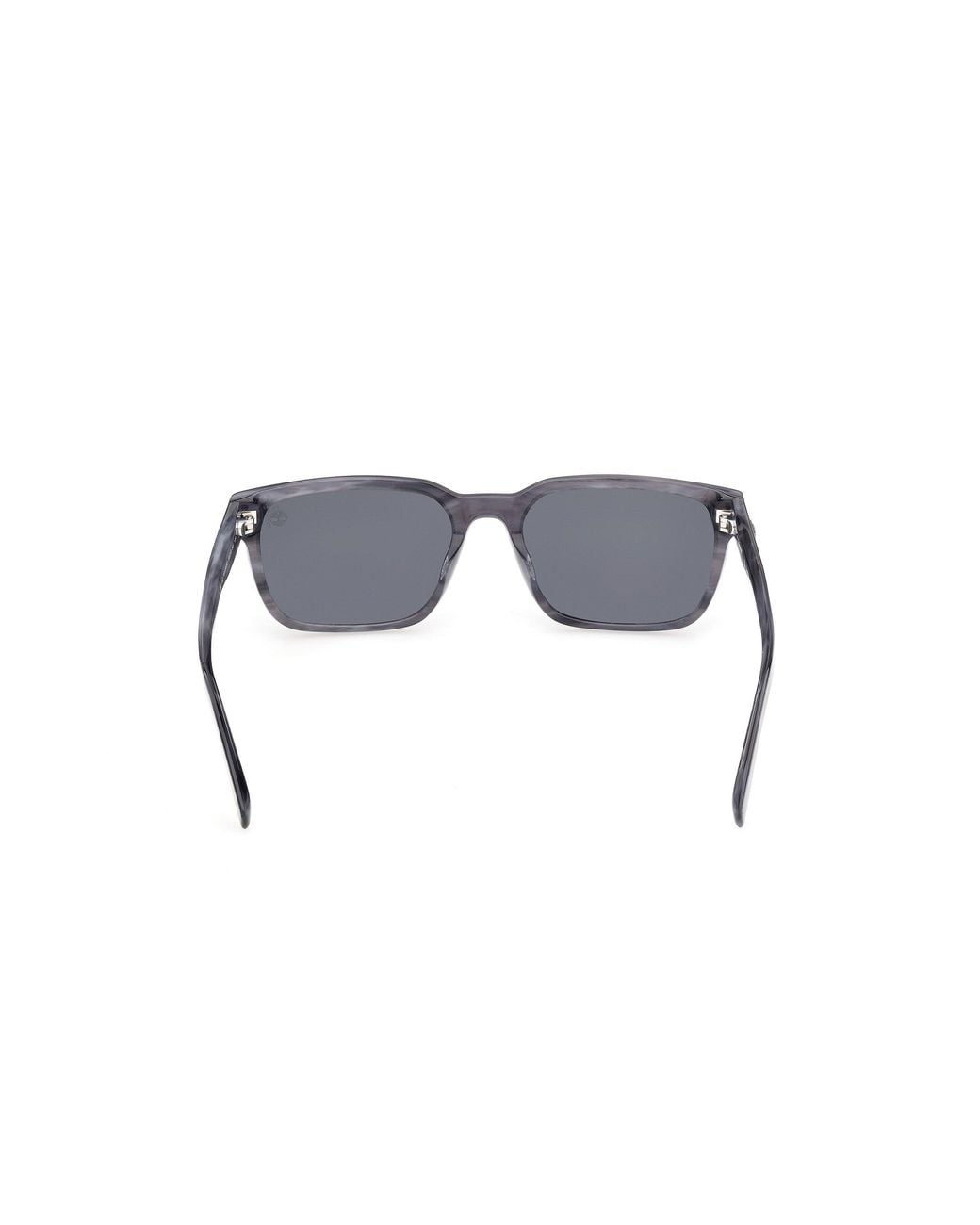Timberland Black Tb00099 64D Sunglasses Acetate Smoke Squared Polarized for men