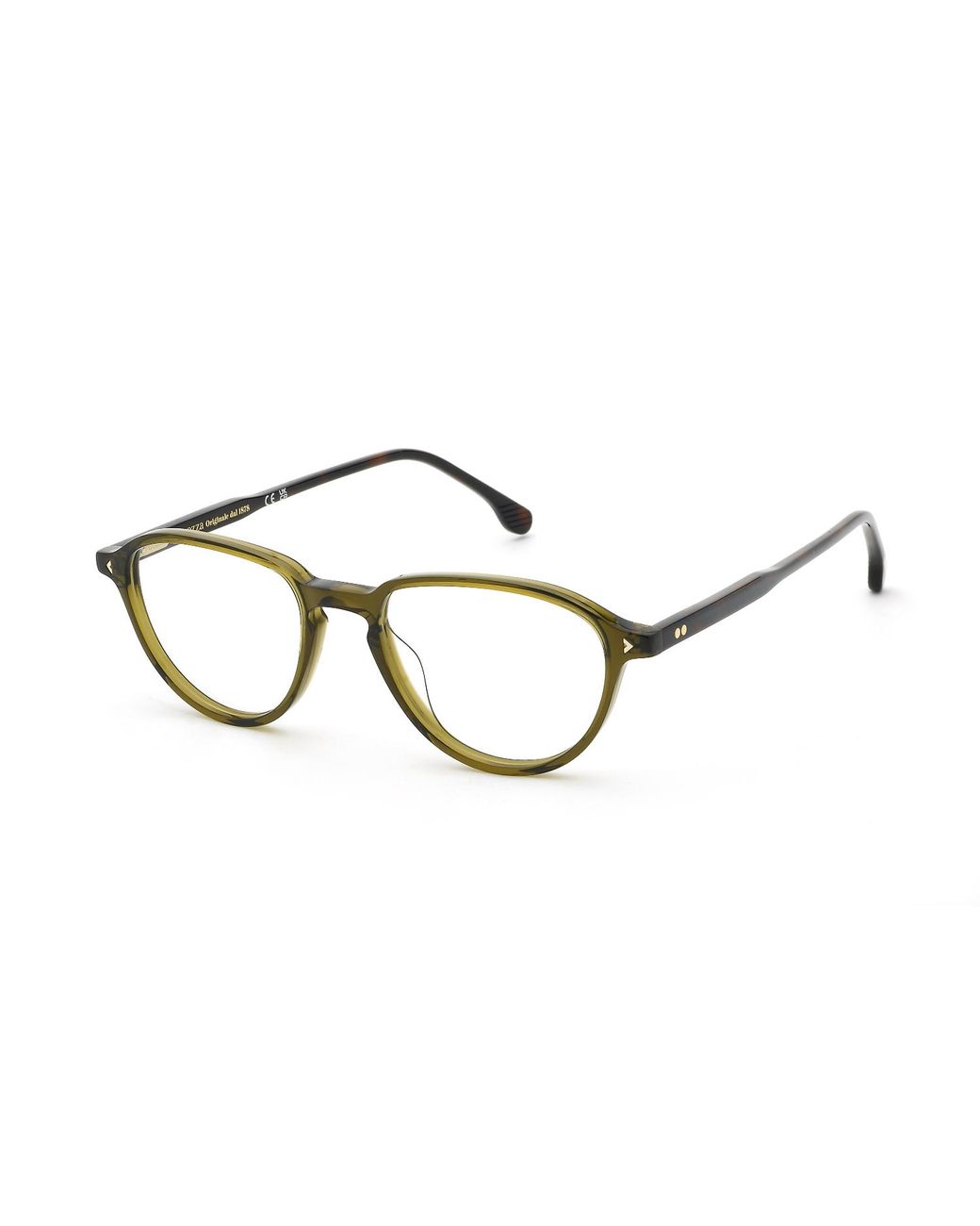 Lozza Black Vl4424 Capalbio 3 090Y Optical Frames Acetate Geometric for men