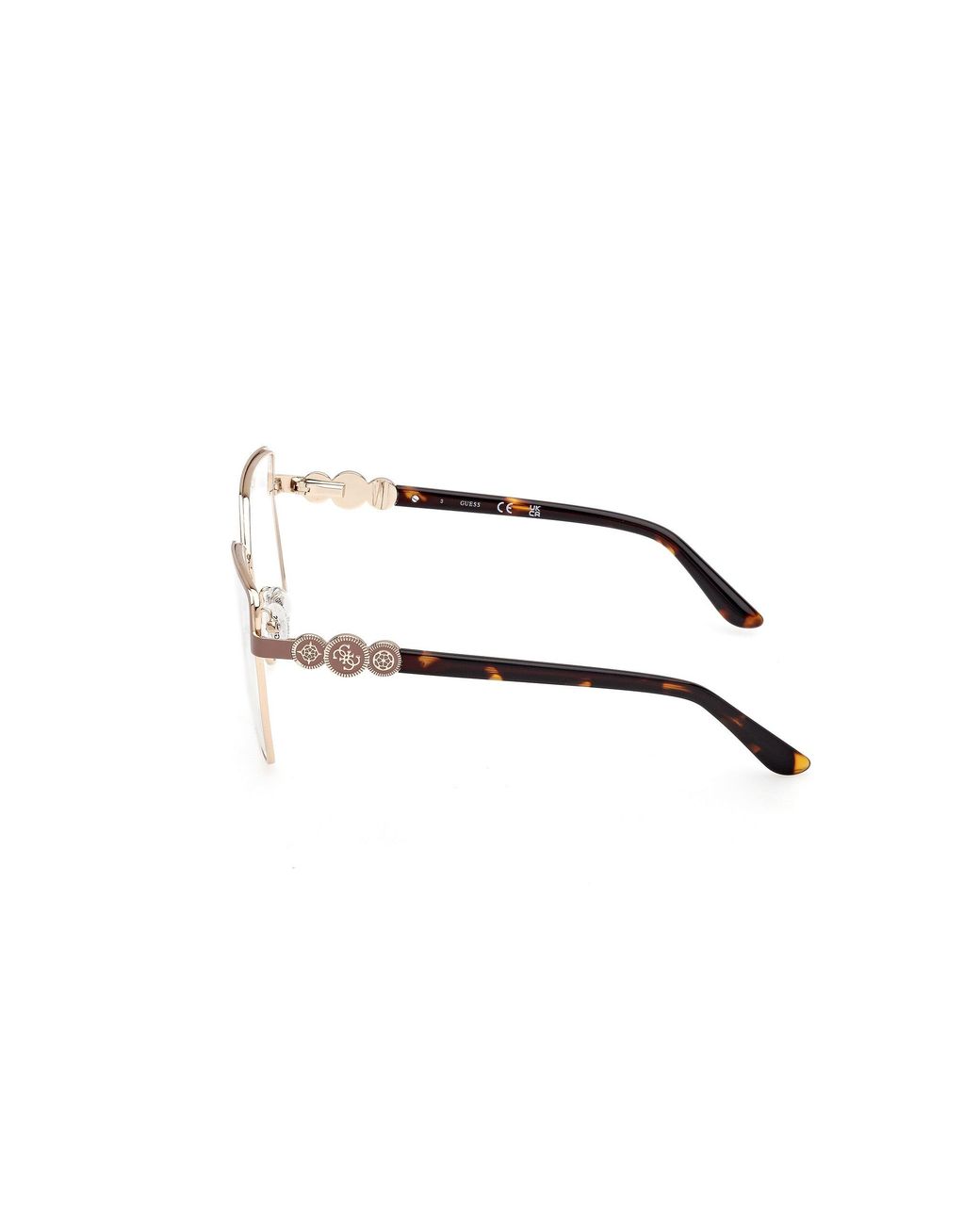 Guess Black Gu50229 058 Optical Frames Metal Squared Normal