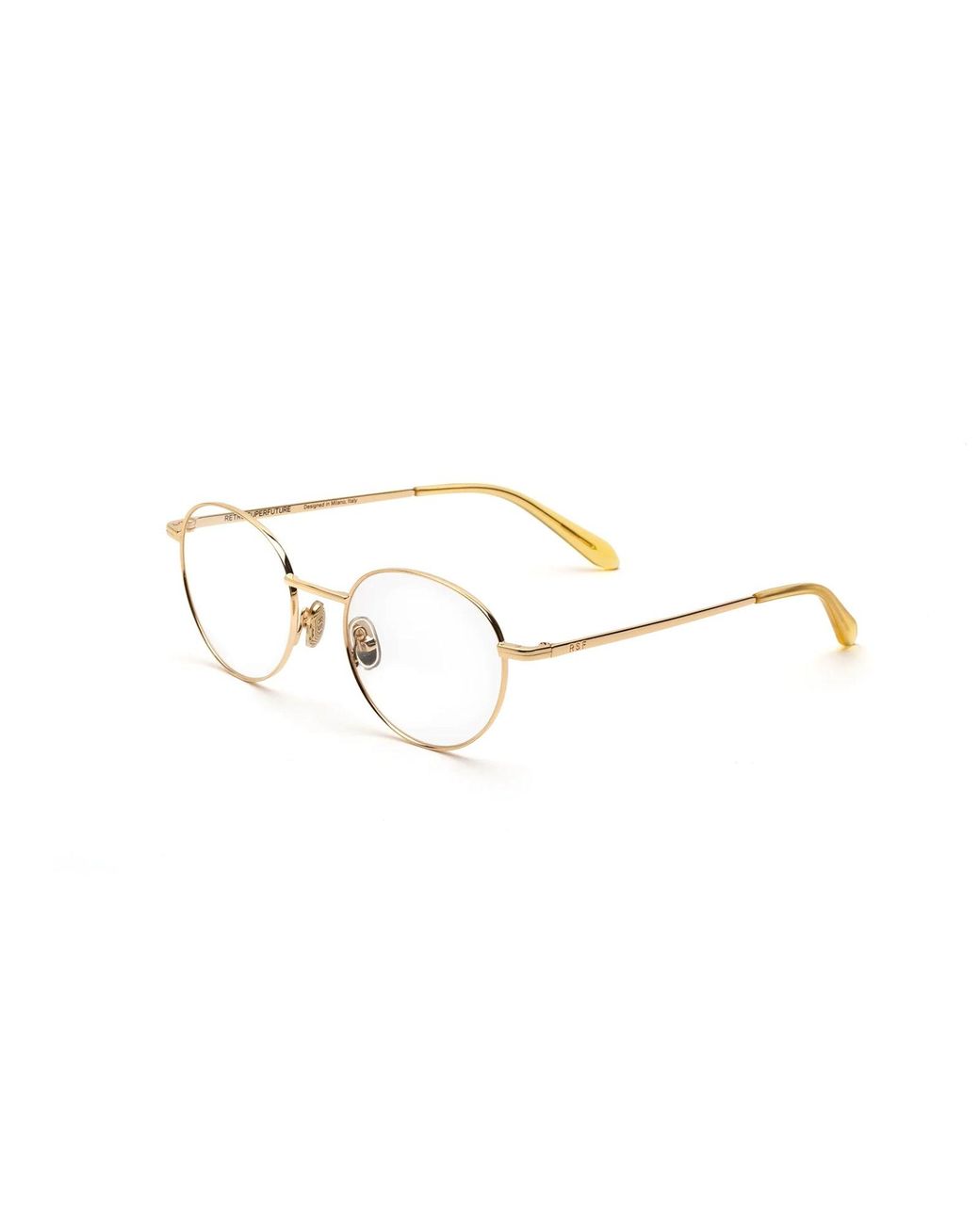 Retrosuperfuture Black 9Fb Numero 137 Cremoso Optical Frames Metal Round