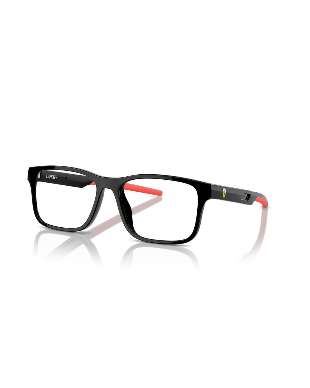 FERRARI SCUDERIA Black Fz8003U 501 Optical Frames Injected Squared Normal for men